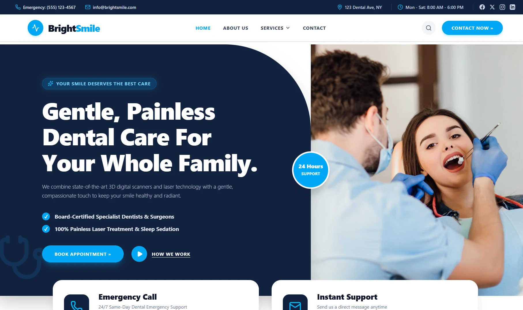 Concepto Web & Diseño UI/UX para Clínica Dental Moderna